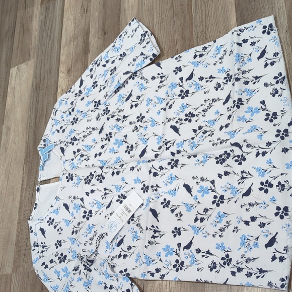 Draper James printed denim popover size 4 - Picture 3 of 5